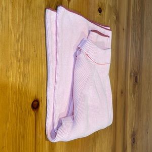 Talbots prima cotton pink/with tulle garniture shawl neck sweater. Beauty-classy